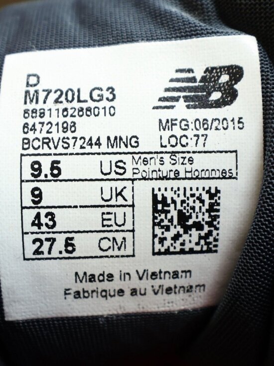 New Balance 720v3 Running Shoes Mens 9.5 Gray Red Synthetic Comfort Ride M720LG3 main image 11